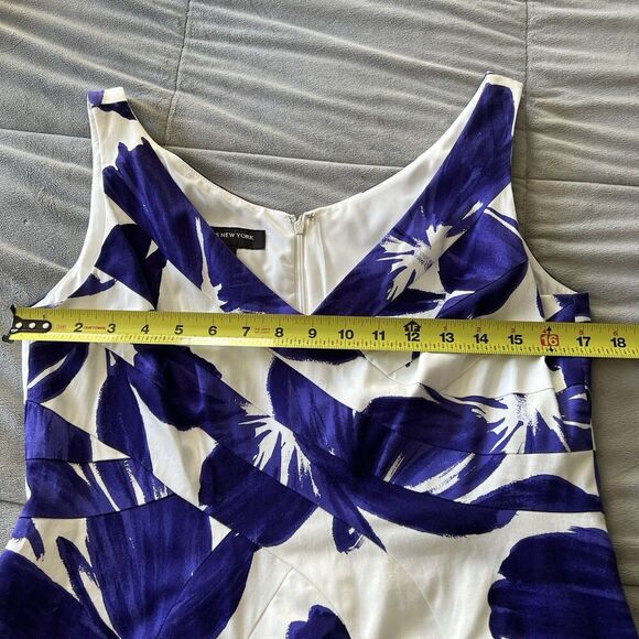 Jones New York Fit And Flare Purple Floral Sleeveless Midi Dress Sz 10 RN 54050 - Picture 6 of 9